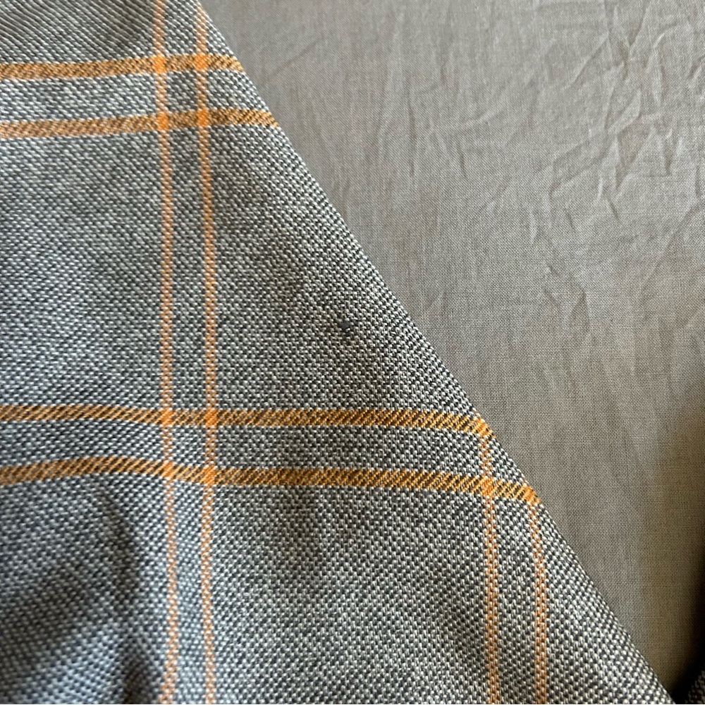 Gianni Bini Gray and Orange Plaid Dress - Picture 9 of 10